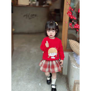 SÉT ÁO NỈ CHÂN VÁY DẠ CHO BÉ YÊU
