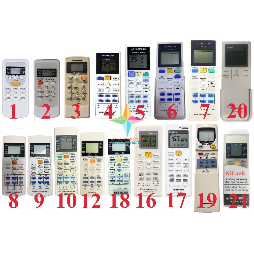 Điều khiển điều hòa PANASONIC