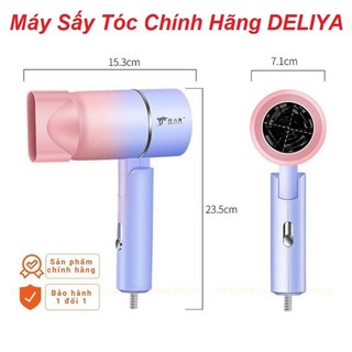 Máy Sấy Tóc 2 Chiều, Chính Hãng Deliya, Model DLY- 2600, Công Suất Lớn 1000w, Tỏa Nhiệt Đều, Gấp Gọn - Mang Theo Du Lịch