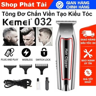 [ HÀNG CHÍNH HÃNG ] Tông Đơ Chấn Viền Cao Cấp Kemei 032 - Cạo Sát Chân - Nhỏ Gọn - Linh Hoạt - Bảo Hành 12T - New 2021