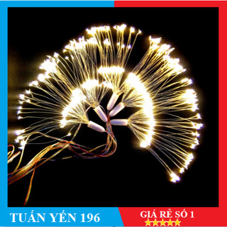 Bộ dây Hoa Bồ công Anh 100 bóng nhiều màu /vàng  trang trí 5 Chùm 2 tầng