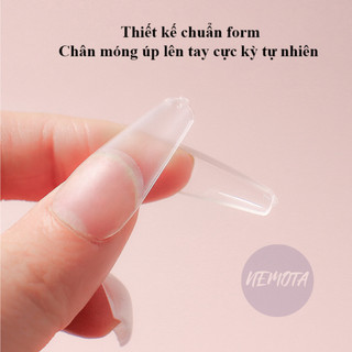 Móng úp Nemota lẻ size nhám túi 50 móng DC29