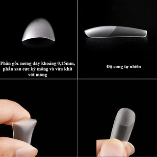 Móng úp Nemota lẻ size nhám túi 50 móng DC29