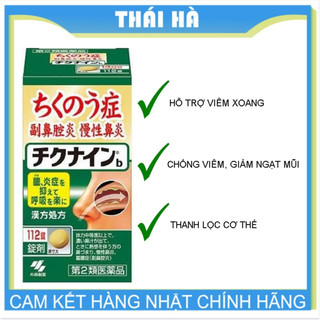 Viên uống hỗ trợ viêm xoang kobayashi 112 viên nhật bản