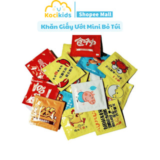 Khăn Ướt Gói Vuông, Hình Chữ Nhật - Khăn Giấy Ướt Mini Bỏ Túi Nhiều Mẫu (giao ngẫu nhiên)