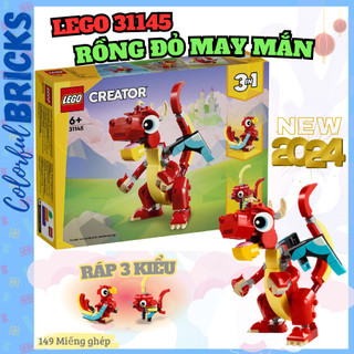 Lego 31145 | rồng đỏ may mắn | red dragon | lego creator 3in1 chính hãng