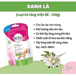 Kem tẩy sạch lông cứng,làm nhạt màu lông , ngăn lông mọc lại Veet 150g Nhật Bản