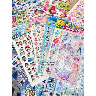 Combo 5 tờ sticker dán cho bé giao ngẫu nhiên 5 mẫu khác nhau