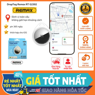 Thiết bị định vị GPS Droptag Remax RT G2302 theo dõi oto, xe máy, thú cưng, trẻ em tránh thất lạc Định vị Toàn cầu