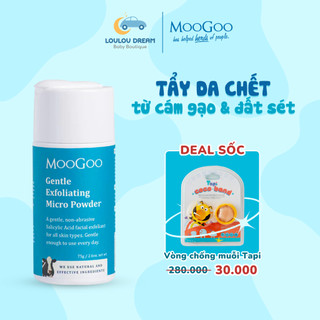 Tẩy da chết MooGoo cho mặt chiết xuất cám gạo và đất sét
