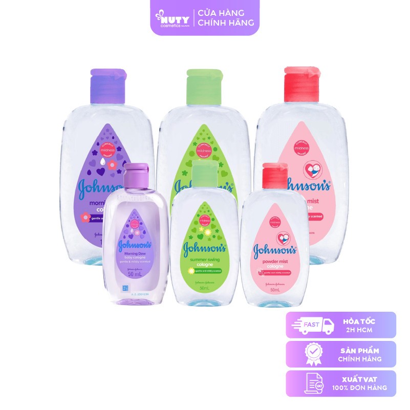 Nước Hoa Hương Mùa Hè Johnson's Summer Swing Baby Cologne (50ml/125ml) (50ml/125ml)