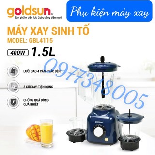 Cối , ly thủy tinh máy xay goldsun gbl4115