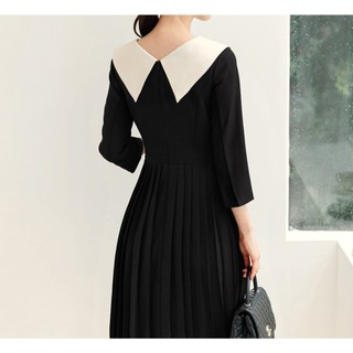 ĐẦM MIDI T3D BAKER FORMAL PLEATED