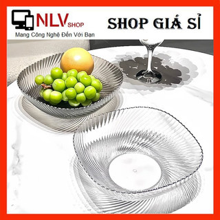 Dĩa nhựa đựng hoa quả,trái cây, bánh kẹo sang trọng. khay đựng đẹp mắt không bể trưng bày vă phòng, phòng khách