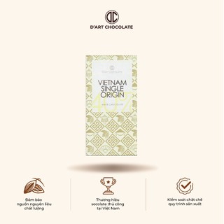 Thanh Socola Việt Nam Single Origin 40% Cacao D'art Chocolate - White Chocolate 80g