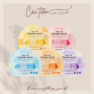 Mặt nạ hàn quốc banobagi - stem cell vitamin mask caro - tách lẻ