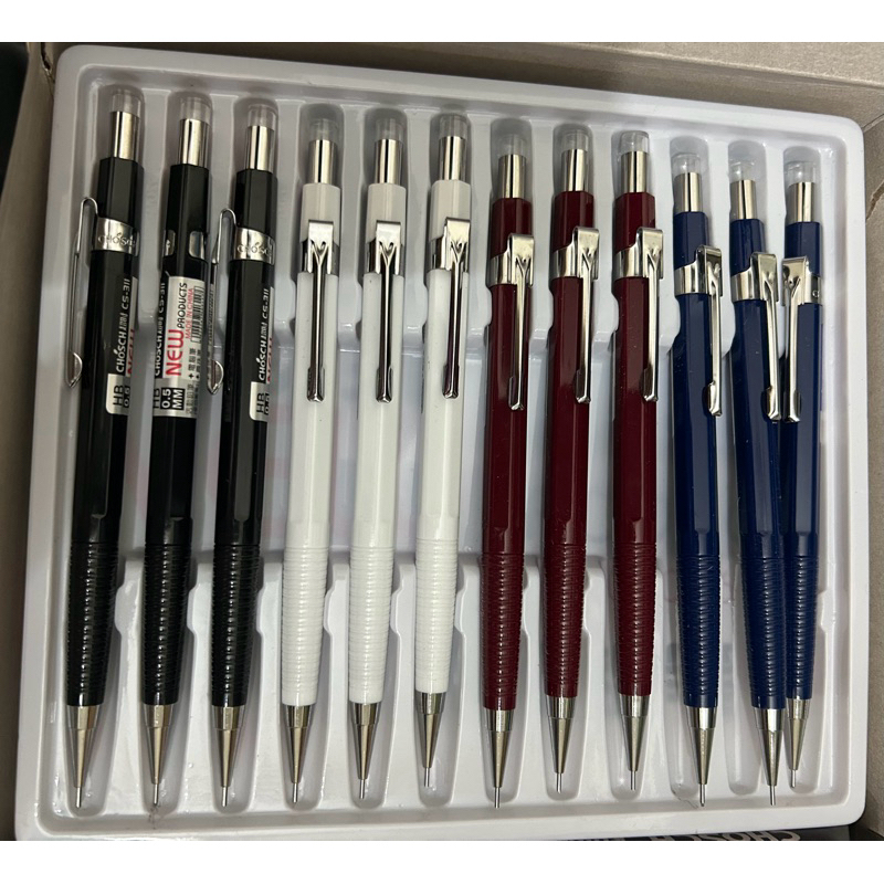 Bút chì kim 311, Bút chì kim bấm Cs311 đầu chì 0.5mm có đầu bi, chì kim CS 311, bút chì kim sắt cao 