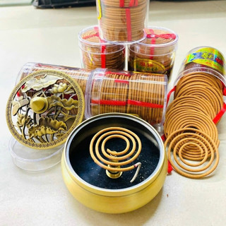 Hộp Hương trầm- Nhang khoanh trầm Hương 2 giờ - Nhang vòng hương trầm