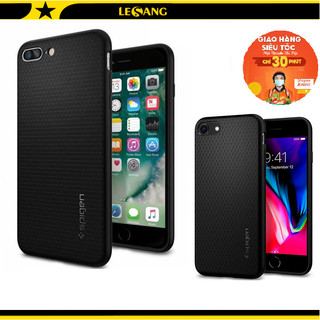 Ốp lưng iPhone 8 Plus / 7 Plus / SE 2022 / 2020 / 8 / 7 Spigen Liquid Armor (Màu Đen) - Chính hãng