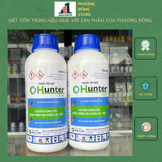Thuốc diệt mối, phòng mối cho công trình xây dựng hunter 50sc - chai 1 lít