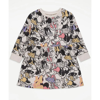 Váy nỉ thu đông họa tiết Mickey Geo Uk dành cho bé gái
