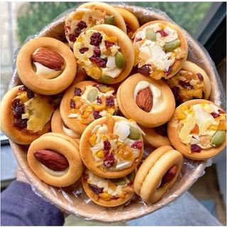 Combo Đế bánh quy sữa hạt/đế bánh quy pizza/đế bánh hành tròn