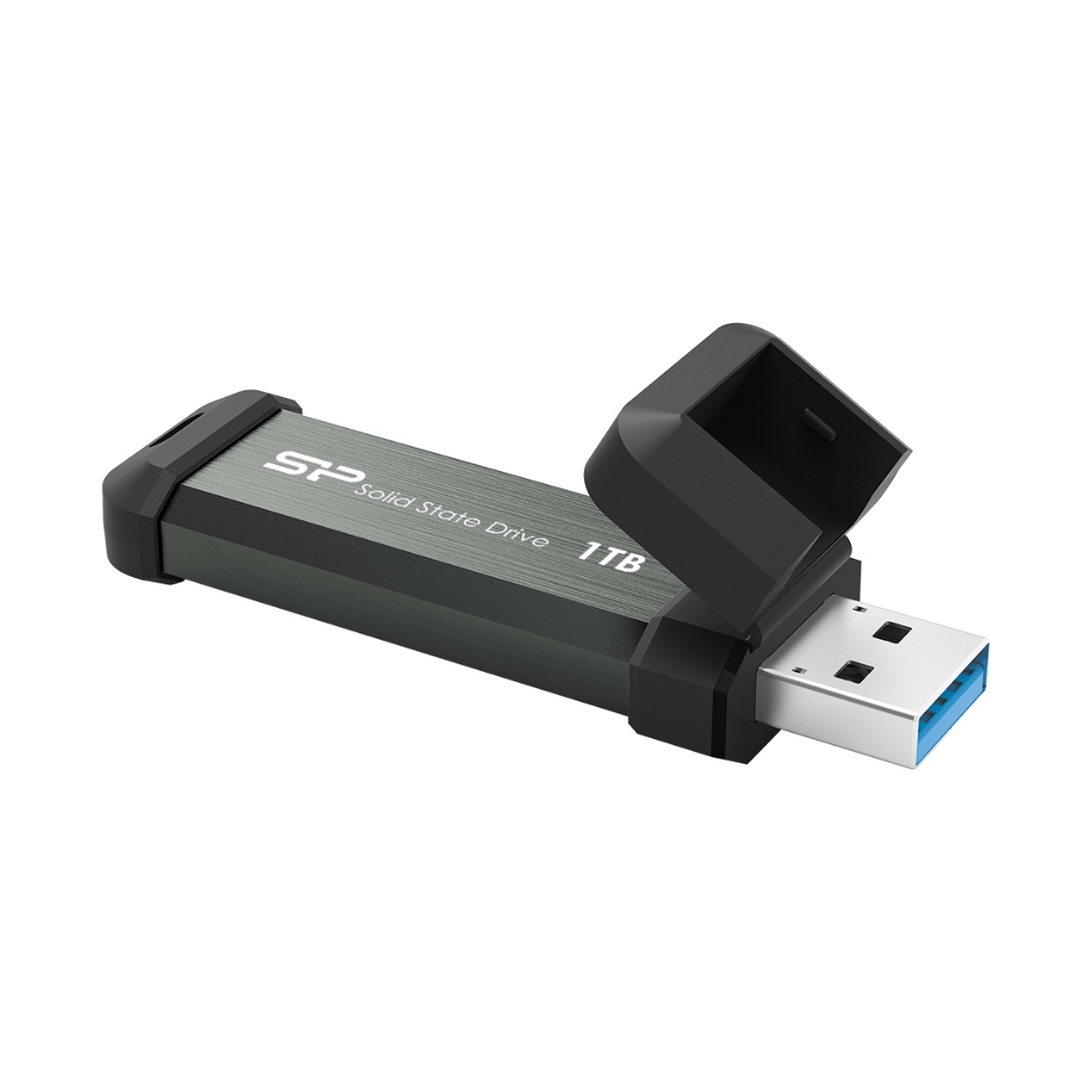 Ổ cứng di động SSD  Silicon Power MS70* 1050MB/s - 850MB/s * 250GB, 500GB, 1TB, 2TB * Màu xám* USB Type-A/BH 3 năm