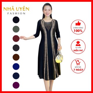 ĐẦM TRUNG NIÊN Cao Cấp . MÓN QUÀ Ý NGHĨA TẶNG MẸ Dự Lễ , Đi Tiệc , Dạ Hội dịp #Noel + #Tết M508