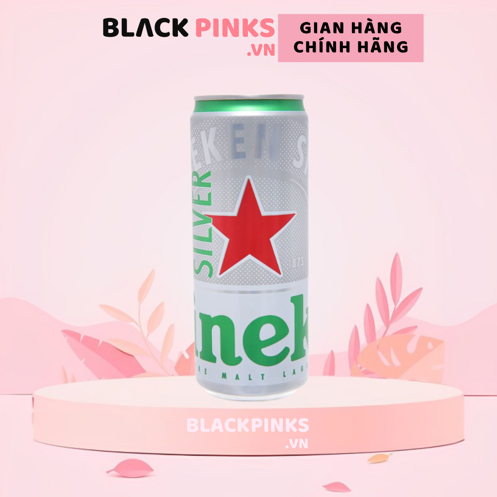 Bia Heineken Bạc lon 330ml