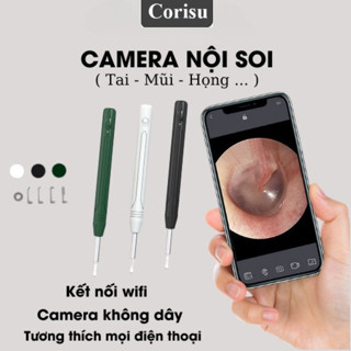 Camera Nội Soi Tai Wifi Kết Nối Điện Thoại ios,android Soi Tai, Mũi, Họng Cho Hình Ảnh Nắc Nét