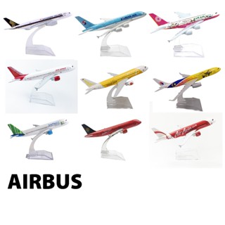 Mô hình máy bay bằng kim loại các dòng Airbus A320 A330 A350 A380 kích thước 16cm MB16 có đế thay thế
