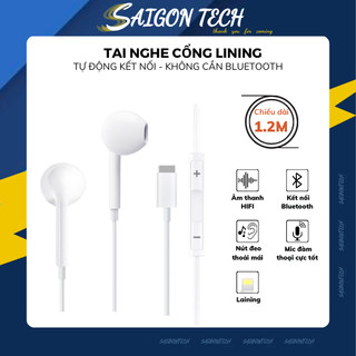 Tai nghe nhét tai cho điện thoại tự động kết nối, không cần bluetooth, jack cắm dẹp, có micro, fullbox