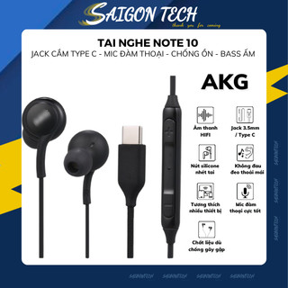 Tai nghe nhét tai 𝓢𝓪𝓶𝓼𝓾𝓷𝓰 𝓐𝓚𝓖 Note 10 S20 S21 S22 Cổng Type C Dùng Cho Androi