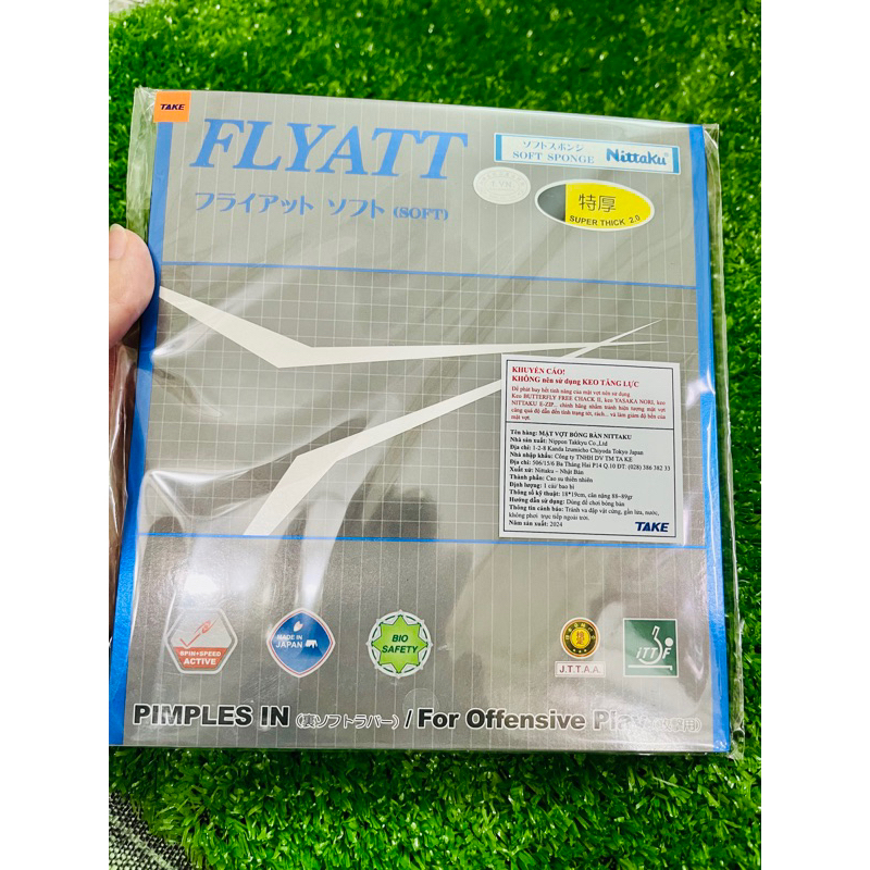 Mặt Vợt Bóng Bàn FLYATT SPIN Chính Hãng Nittaku