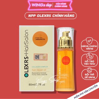 Tinh dầu dưỡng tóc olexrs hair salon 80ml | phục hồi, dưỡng tóc siêu mềm mượt | wings shop