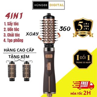 Lược điện ENZO 743 chính hãng kiêm sấy tóc, tạo kiểu tóc chuyên nghiệp. Uốn xoăn, uốn cụp , chải tóc thẳng , tạo phồng