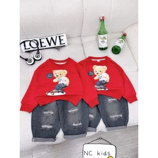 Set hip hop cho bé trai.set áo da cá+quần kaki mềm hình thật trải sàn 10 đến 30