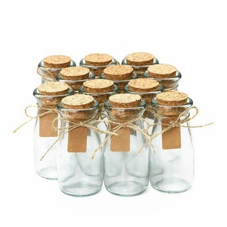  Sỉ thùng 144 chai thủy tinh cao 100ml nắp gỗ nắp nhựa làm pudding nước ép hoa quả Chailo170 