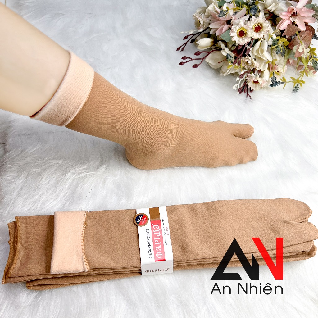 combo 5 đôi vớ tất da lót lông siêu mịn chống nắng ủ kem
