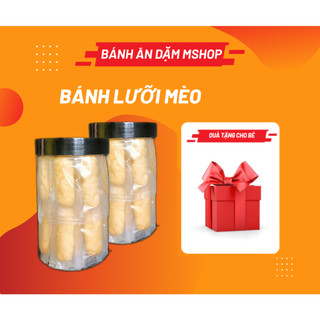 BÁNH QUY LƯỠI MÈO CƠM DỪA - Bánh ăn dặm handmade M'shop