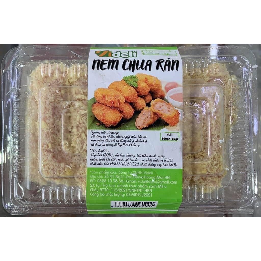 Nem chua rán sạch Videli hộp 20 chiếc