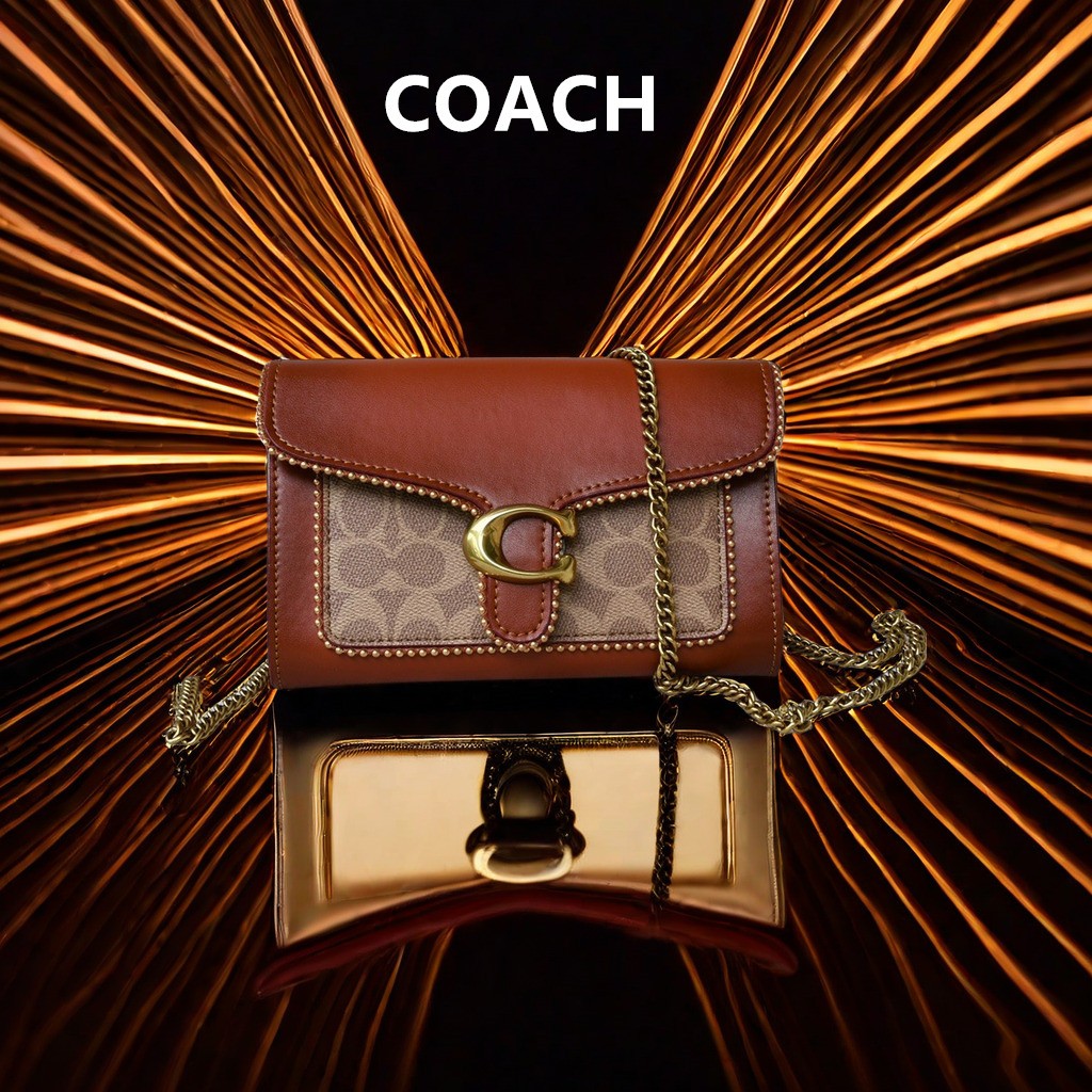 100% chính hãng （Miễn phí vận chuyển）COACH Huấn luyện viên 6909 Bacchus túi