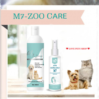  Sữa tắm cho chó mèo M7-ZooCare hương nước hoa Pháp siêu thơm chuyên dùng cho spa chai 200ml - Love Pets Shop 