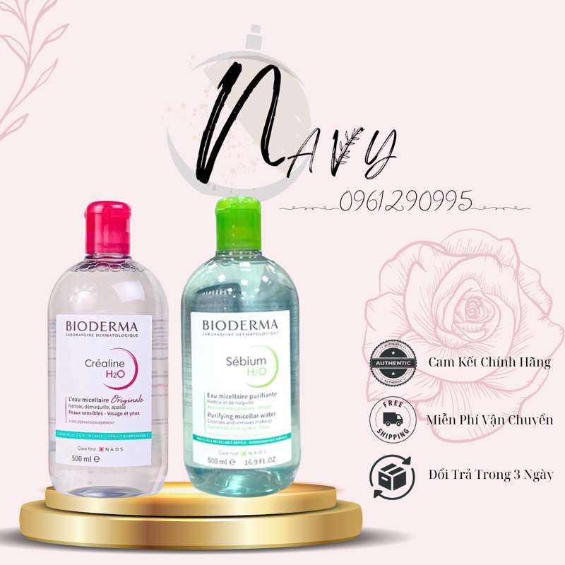 [Mẫu Mới] Nước Tẩy Trang Bioderma Pháp 500ml