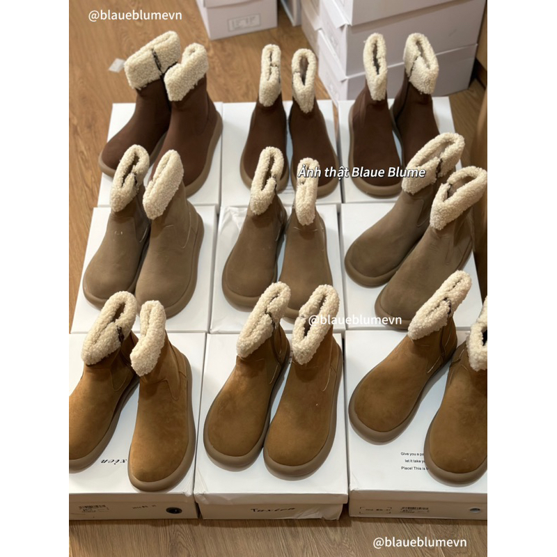 𝐁𝐥𝐚𝐮𝐞𝐁𝐥𝐮𝐦𝐞🦋(Sẵn) Boot bông lót lông ✨