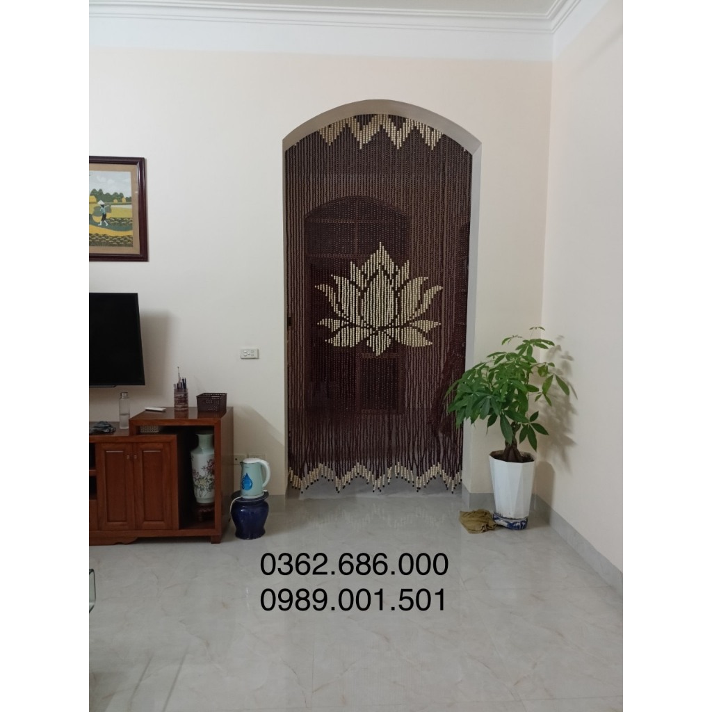 Rèm hạt gỗ kt 1m x 2m2