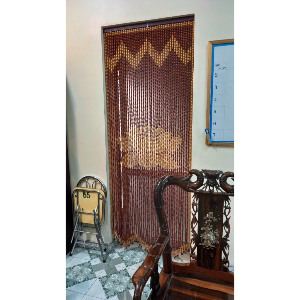 Rèm hạt gỗ kt 1m x 2m2
