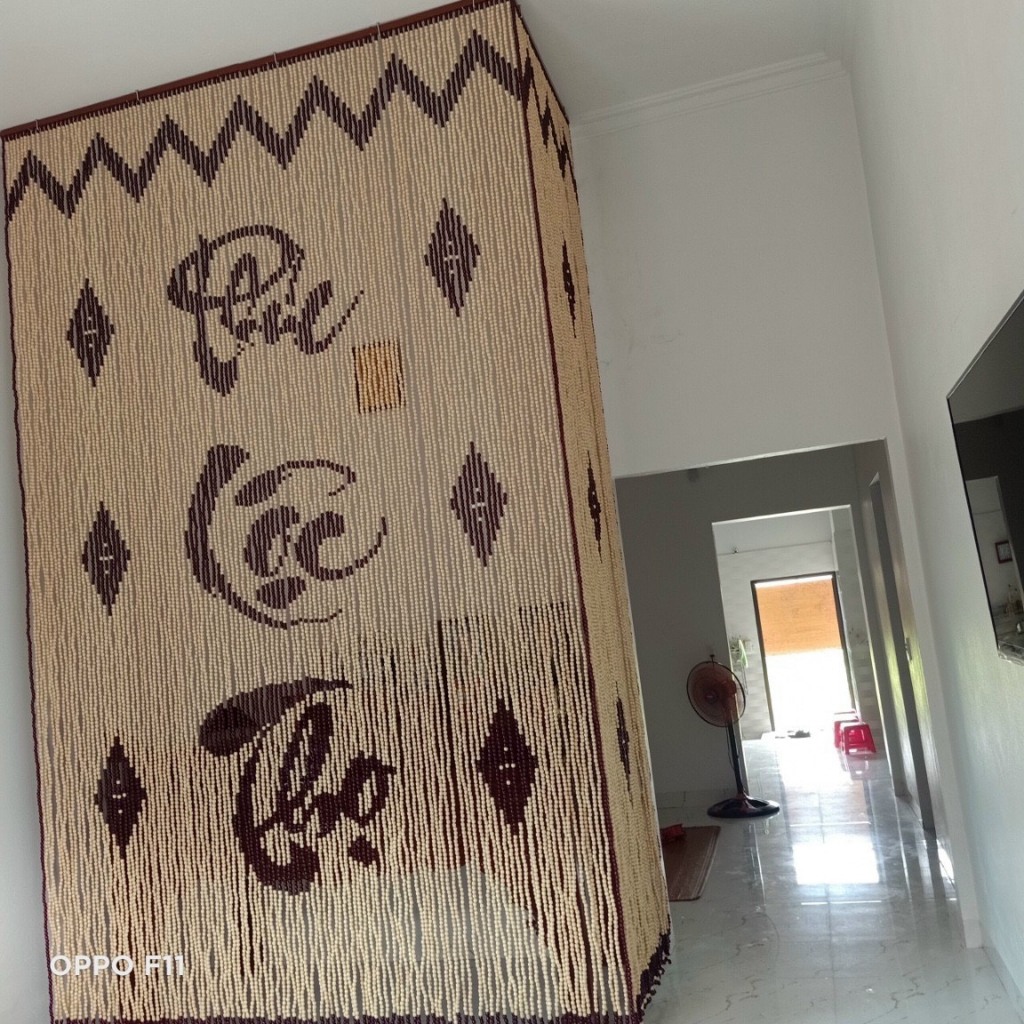 Rèm hạt gỗ kt 1m x 2m2
