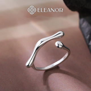 Nhẫn nữ hở bạc 925 Eleanor Accessories viền cong phụ kiện trang sức phong cách basic 5278