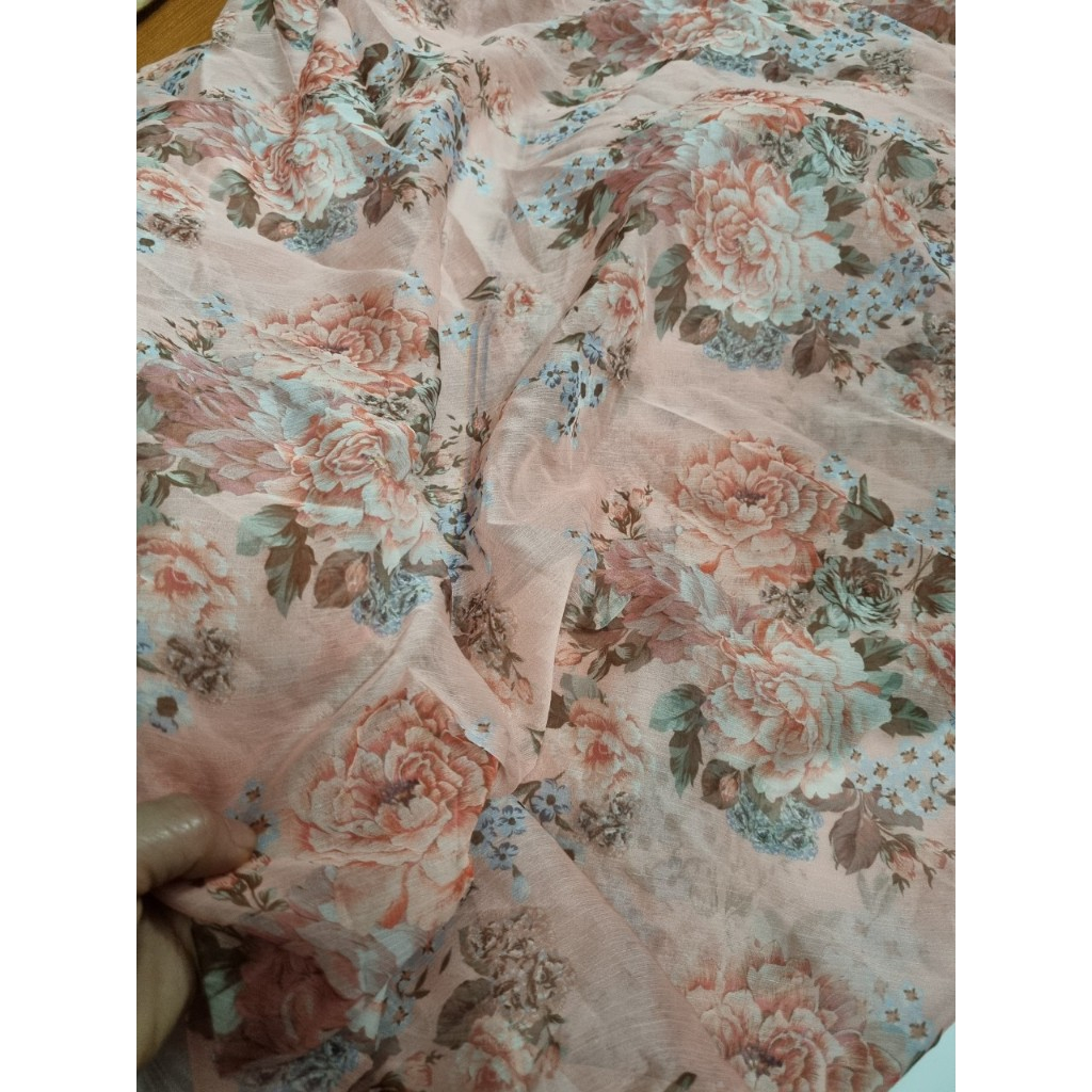 Sỉ vải tơ hoa hồng